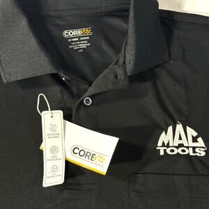 MAC TOOLS Shirt Men's Large NWT Short Sleeve Moisture Wicking UV‎ Protection